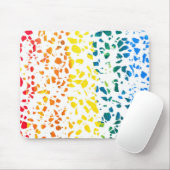 抽象芸術テラゾモザイクカラフルレインボーパターン マウスパッド (マウス)