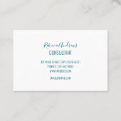 抽象芸術テラゾモザイクカラフルレインボーパターン 名刺 (裏面)