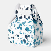 抽象芸術テラゾモザイクネイビー&ライトブルーパターン フェイバーボックス (裏面サイド)