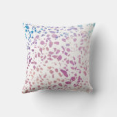 抽象芸術テラゾモザイクピンク&ブルーパターン クッション (裏面)