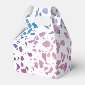 抽象芸術テラゾモザイクピンク&ブルーパターン フェイバーボックス (裏面サイド)