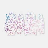 抽象芸術テラゾモザイクピンク&ブルーパターン フェイバーボックス (折り畳みなし)