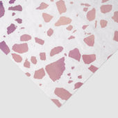 抽象芸術テラゾモザイクピンク&ブルーパターン 薄葉紙 (詳細)