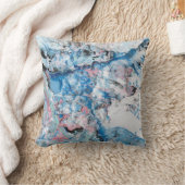 抽象芸術テンプレートモダンピンクブルーパープルホワイト クッション (ブランケット)