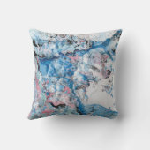 抽象芸術テンプレートモダンピンクブルーパープルホワイト クッション (裏面)