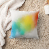 抽象芸術テンプレートモダンレインボーカラーズピンクレッド クッション (ブランケット)