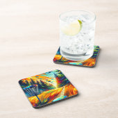 抽象芸術ディスクゴルフアート コースター (右側)