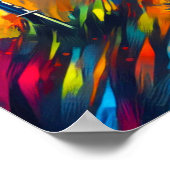 抽象芸術ディスクゴルフアート ポスター (角)