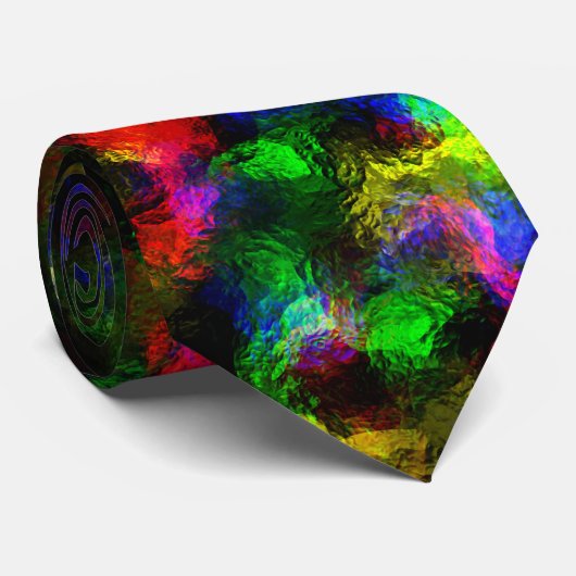 抽象芸術ディスコ箔ネックタイ ネクタイ (ロール)