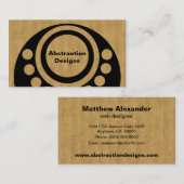 抽象芸術ディメンション名刺 名刺 (正面/裏面)