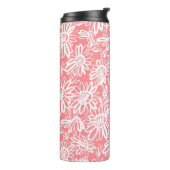 抽象芸術デイジースケッチ、モノクロパターン タンブラー (回転左)