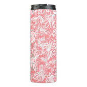 抽象芸術デイジースケッチ、モノクロパターン タンブラー (裏面)