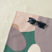 抽象芸術デイジーフローラモダン株 ビーチタオル (インサイチュ)