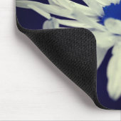 抽象芸術デイジーブルーセンターフラワーアート マウスパッド (コーナー)