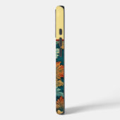 抽象芸術デイジー離れ植物学校モノグラムの Case-Mate iPhoneケース (裏面 / 左)