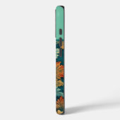 抽象芸術デイジー離れ植物学校モノグラムの Case-Mate iPhoneケース (裏面 / 左)