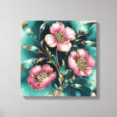 抽象芸術デイジー キャンバスプリント (正面)