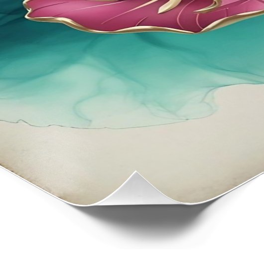 抽象芸術デイジー ポスター (コーナー)