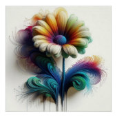 抽象芸術デイジー ポスター (正面)