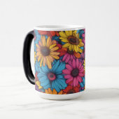 抽象芸術デイジー#8448 - モーフィングマグカップ (正面左)