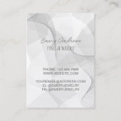 抽象芸術デザイナジュエリーイヤリングホルダーディスプレイ 名刺 (裏面)