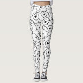 抽象芸術デザイン レギンス (正面)