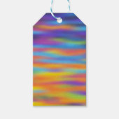 抽象芸術デザートサンセットスカイ ギフトタグ (正面)