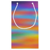 抽象芸術デザートサンセットスカイ スモールペーパーバッグ (裏面)