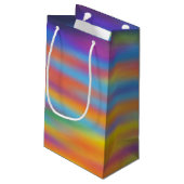 抽象芸術デザートサンセットスカイ スモールペーパーバッグ (裏面アングル)