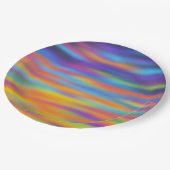 抽象芸術デザートサンセットスカイ ペーパープレート (アングル)