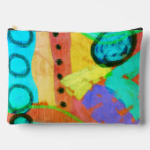 抽象芸術デジタルアート アクセサリーポーチ (正面)