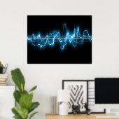 抽象芸術デジタルアート ポスター (ホームオフィス)