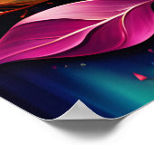 抽象芸術デジタルウォールアート離れ、色鮮やか付け ポスター (角)