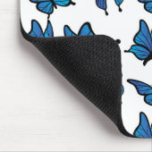 抽象芸術デジタルシームレスブルー マウスパッド (コーナー)