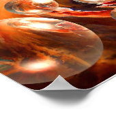 抽象芸術デジタルデザイン ポスター (角)