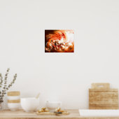 抽象芸術デジタルデザイン ポスター (キッチン)