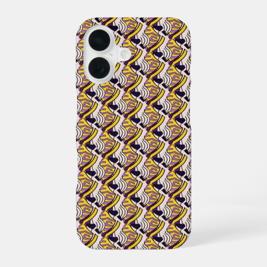 抽象芸術デジタルパターンデザイン1209 - Iphoneケース iPhone 16ケース (裏面)