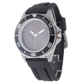 抽象芸術デジタルパターンデザイン1216 – メンズウォッチ 腕時計