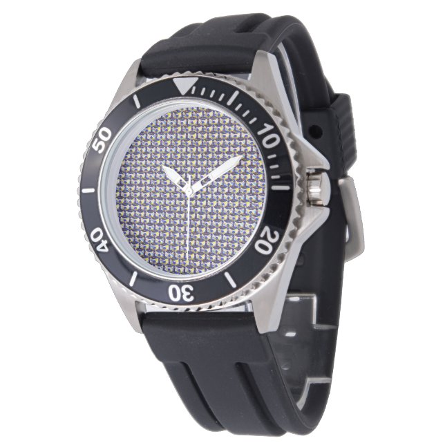 抽象芸術デジタルパターンデザイン1216 – メンズウォッチ 腕時計 (アングル)