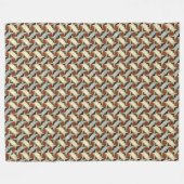 抽象芸術デジタルパターンデザイン1220 – 毛布 フリースブランケット (正面(横))