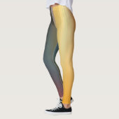 抽象芸術デジタル二色グラデーションアート レギンス (左)