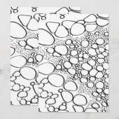 抽象芸術デジタル作品10 サンキューカード (正面/裏面)