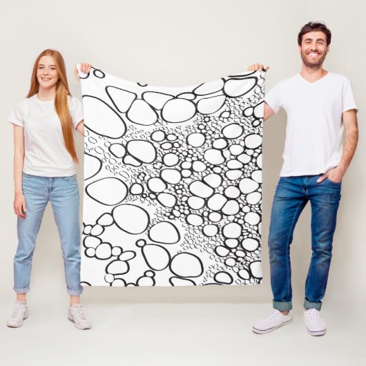 抽象芸術デジタル作品10 フリースブランケット (インサイチュ)