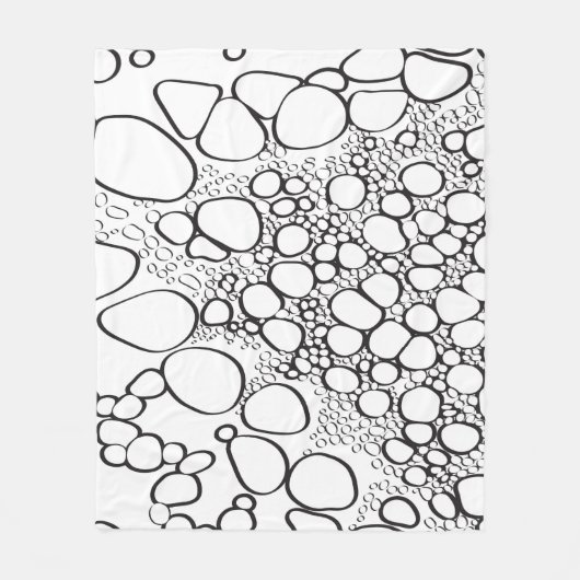 抽象芸術デジタル作品10 フリースブランケット (正面)