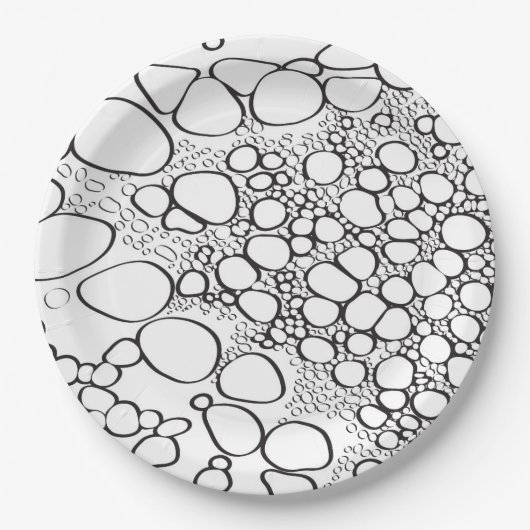 抽象芸術デジタル作品10 ペーパープレート (正面)