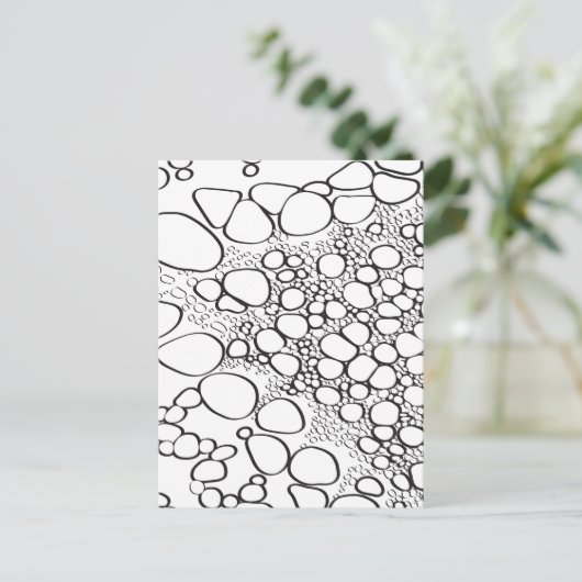 抽象芸術デジタル作品10 ポストカード (スタンド正面)