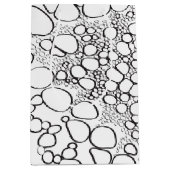 抽象芸術デジタル作品10 ミディアムペーパーバッグ (正面)