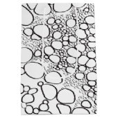 抽象芸術デジタル作品10 ミディアムペーパーバッグ (裏面)