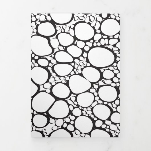 抽象芸術デジタル作品10 三つ折りクリスマスカード (カバー)