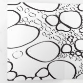 抽象芸術デジタル作品10 三つ折りクリスマスカード (内部最初)